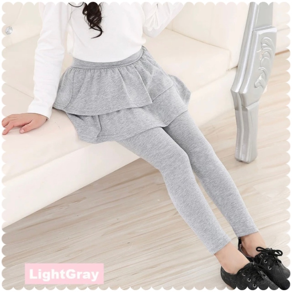 Girls stretch leggings with attached ruffle tutu size 140(8-9)